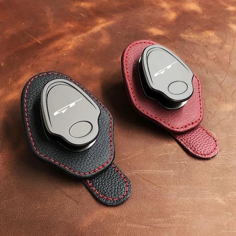 JNGO1 Kia Motors Style Glasses Storage Clip Sun Visor Card Ticket Holder for KIA GT Ceed Sw Ev6 Niro Picanto Proceed Soul Sorento