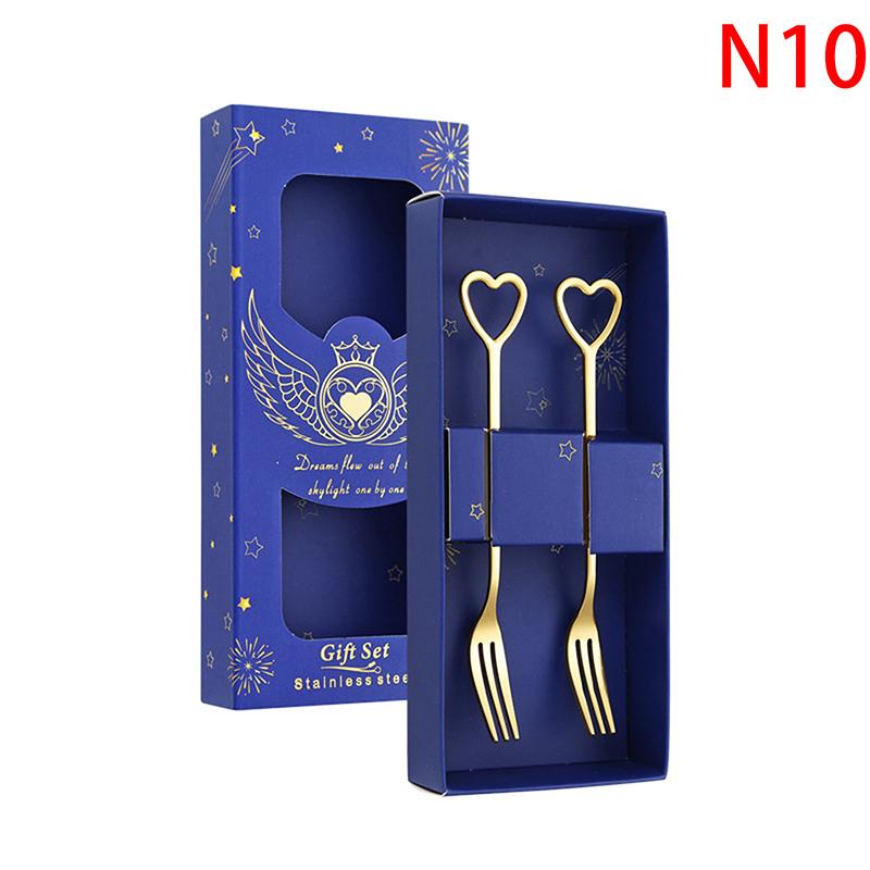 

Ложка з нержавіючої сталі Вилка Миле сердечко Макарон Десертні ложки Виделки для фруктів Кавова ложка Обідня виделка Посуд Прикраси Подарунки