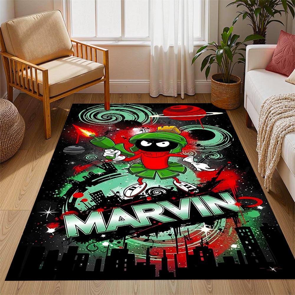 Space Adventure With Friends Themed Anti-Slip Rugs - Polyester Home Decor, Suitable for Bedrooms, Living Rooms, Doorways, Studios, and Decorations