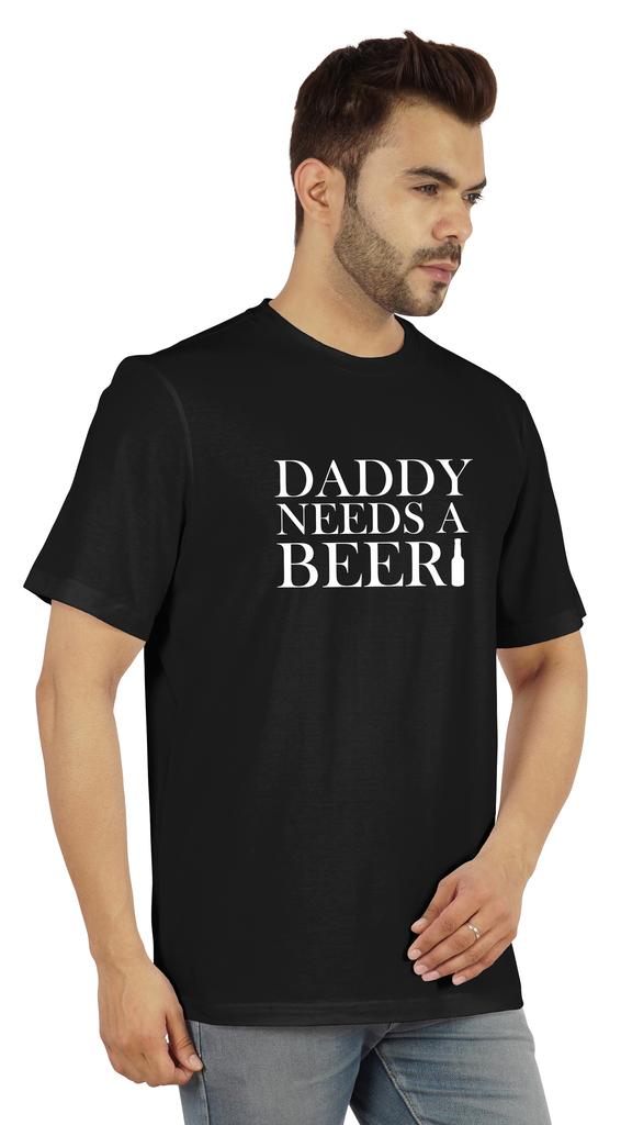 Inkmeso Graphic Tshirt For Men  s   Daddy Needs A Beer   Funny Quotes Dad  s Drinking Tee