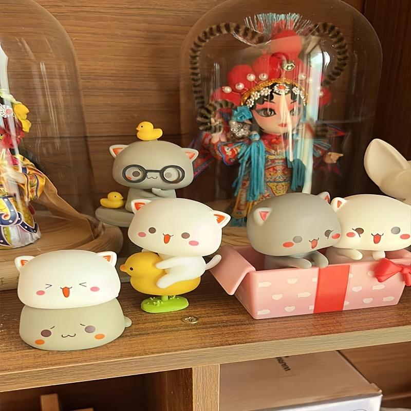 8pcs Cat Ornaments for Bedroom Desk Decorations Cute Cat Car Decoration Dashboard Decoration Mini Sweet Cat Ornament Perfectly Suitable