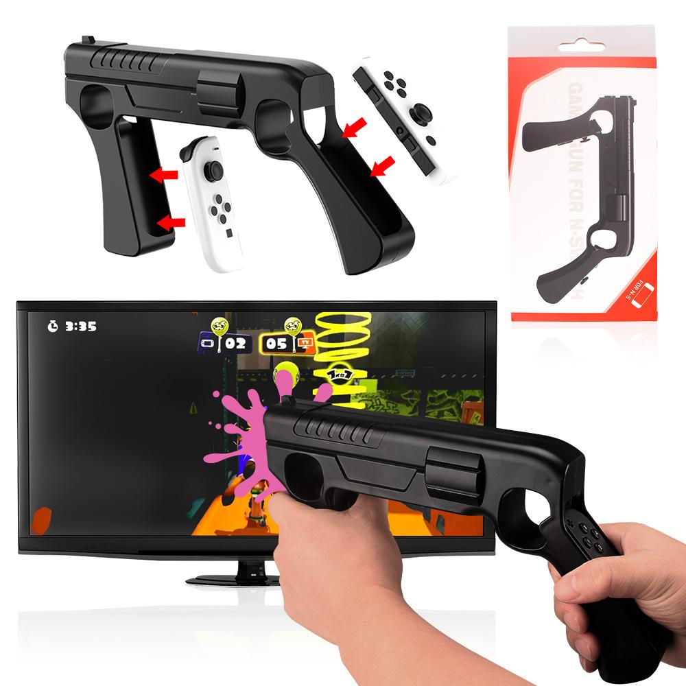 1PC For Nintendo Switch / Switch OLED Hunting Games Grip Holder For Splatoon 3 Shooting Games Gun Controller