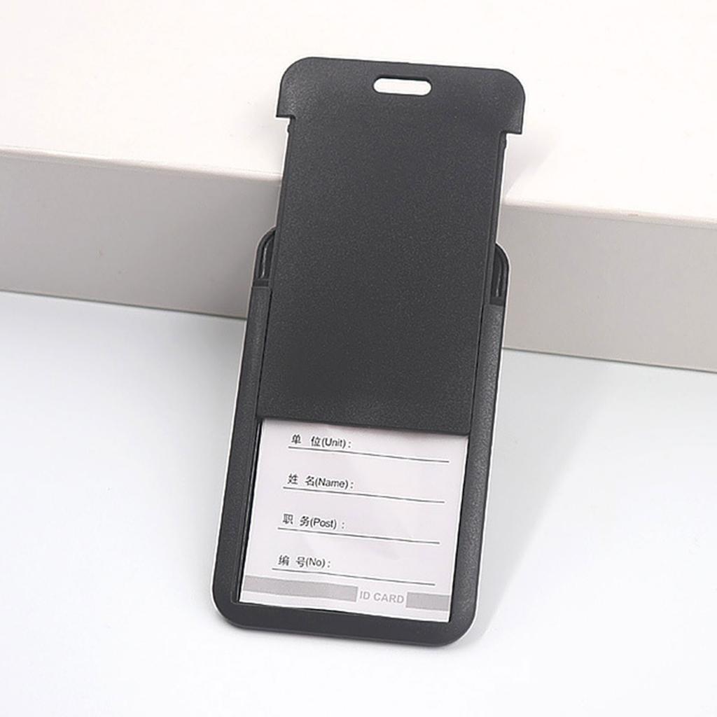 Sturdy Retractable Badge Holder with Carabiner Reel Clip Vertical ID Cards Holder for Professional and Students