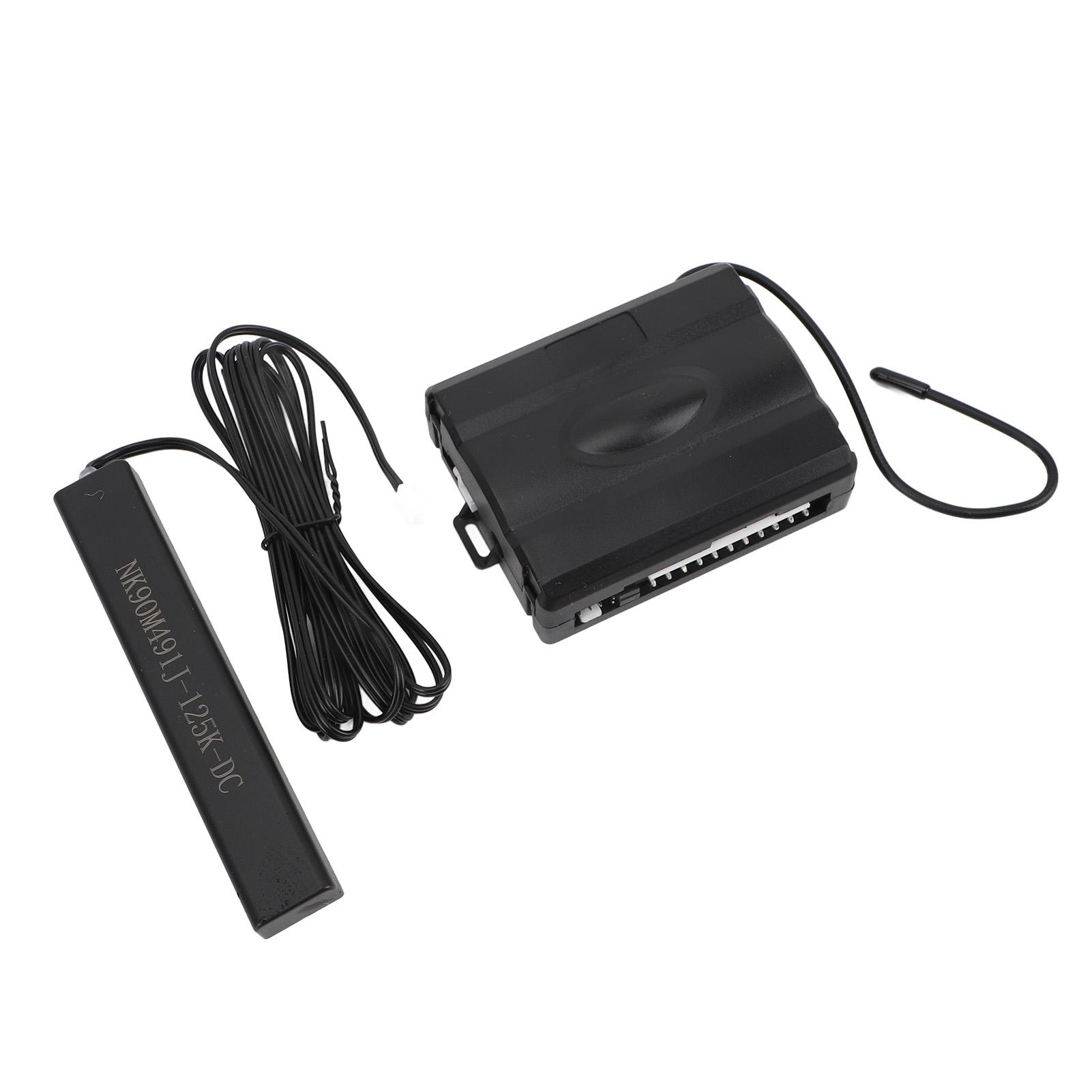 Car Keyless Entry System Kit Intelligent PKE Push Button Remote Start Kit with Trunk Release for 12V Fuel Vehicle