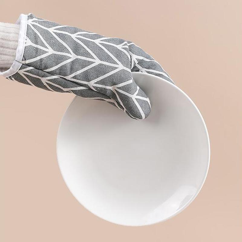 Backhandschuhe Ofenhandschuhe Mikrowellenhandschuhe Hitzebeständige Baumwoll-Leinen-Handschuhe Küchenbackwerkzeuge Backformen