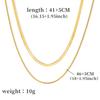 Double Layer Titanium Steel Gold Snake Bone Light Luxury Versatile Clavicle Necklace