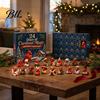 PVC Action Figures Red Bird Christmas Advent Calendar, 24 Unique Miniature Calendar for Collectors Figurines, Tree Hanging Ornaments Holiday