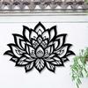 Lotus Metal Wall Art Yoga Flower Design for Living Room Bedroom Home Decor Gift