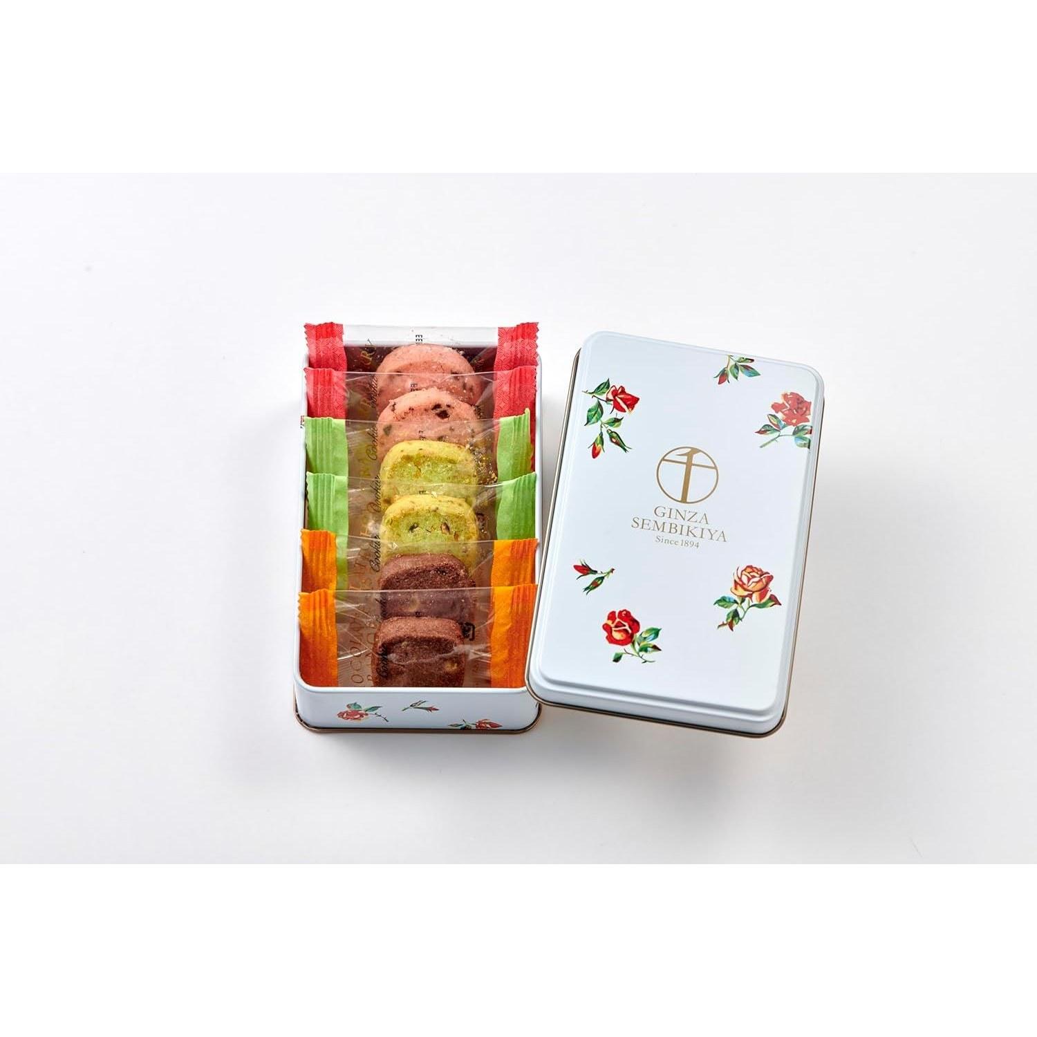 Ginza Senbikiya Canned Cookies (6 pieces) Gift Sweets Baked Goods Cookie Assortment 120g