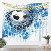 Soccer Tapestrysports Gaming Tapestry For Bedroom White And Black Football Tapestries Large For Kids Adults Sport Themed Hanging