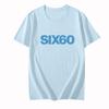 Six60 T-Shirt Casual Fashion Unisex Tops Soft Cotton Round Neck Camisetas Short Sleeve for Summer Graphic Printing Clothing