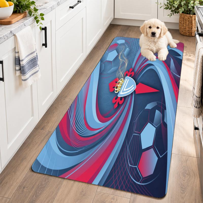 Flannel Kitchen Mat Celta Vigo FC Soft Area Rug Non Slip Floor Carpet Home Decoration