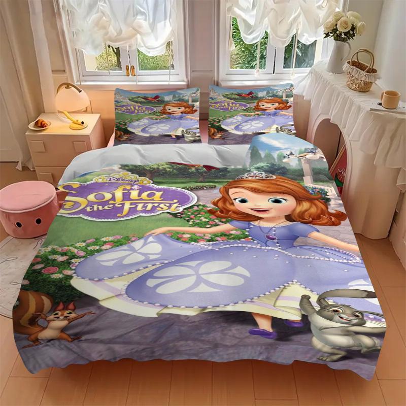 Sofia'S Day Bedding 3 Piece Set HD Print Duvet Cover Pillowcases for Teens Adult Bedroom Decoration Christmas Gift