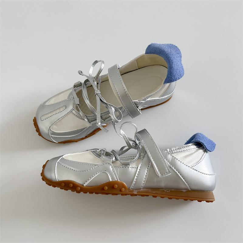 Pink Retro Flat Bottom Shallow Mouth Inner Height Increase German Training Shoes Women's Summer 2025 New Ballet Mary Jane Single Shoes