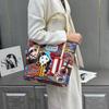 Women'S Bag Women'S Shoulder Bag Splicing Embroidery Embroidery Bag Large Capacity Messenger Tote Bag Women