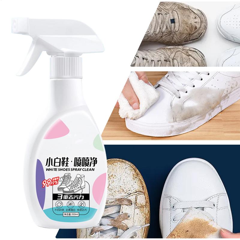 Sneaker Cleaner Shoe Cleaning Spray 350ml Cleaner For White Shoes Boots Canvas Cleaning Stain Remover Spray Removes Dirt Grime