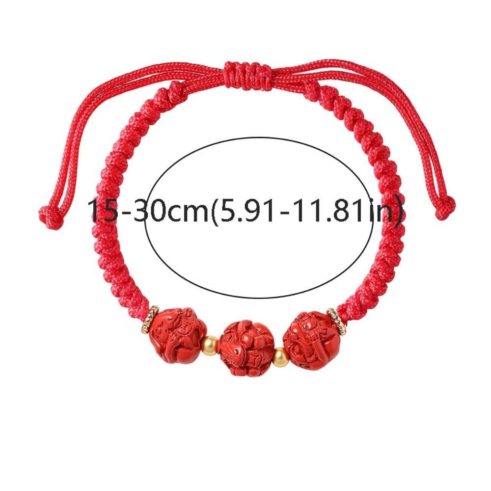 Calabash Zodiac Horse Bracelet Year of The Horse Chinese Red Handrope Decoration