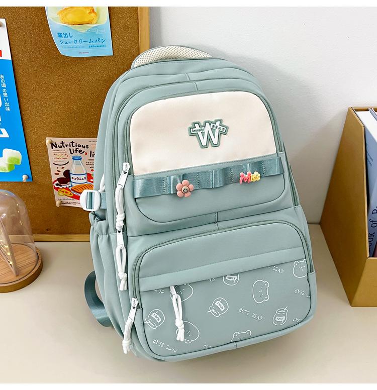 Schoolbag girl cute cartoon graffiti primary and secondary school students 1-1 grades backpack Japanese new simple ins wind small backpack
