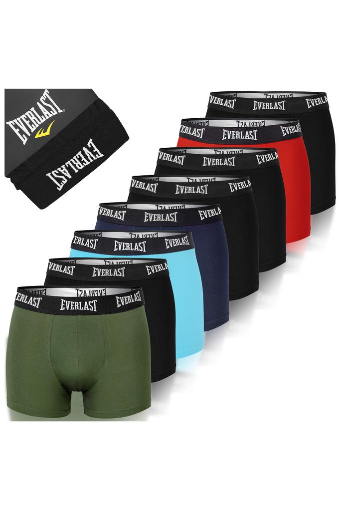 Boxer Shorts Everlast For Men, Cotton, Multicolor, Bm402, 8 Pieces