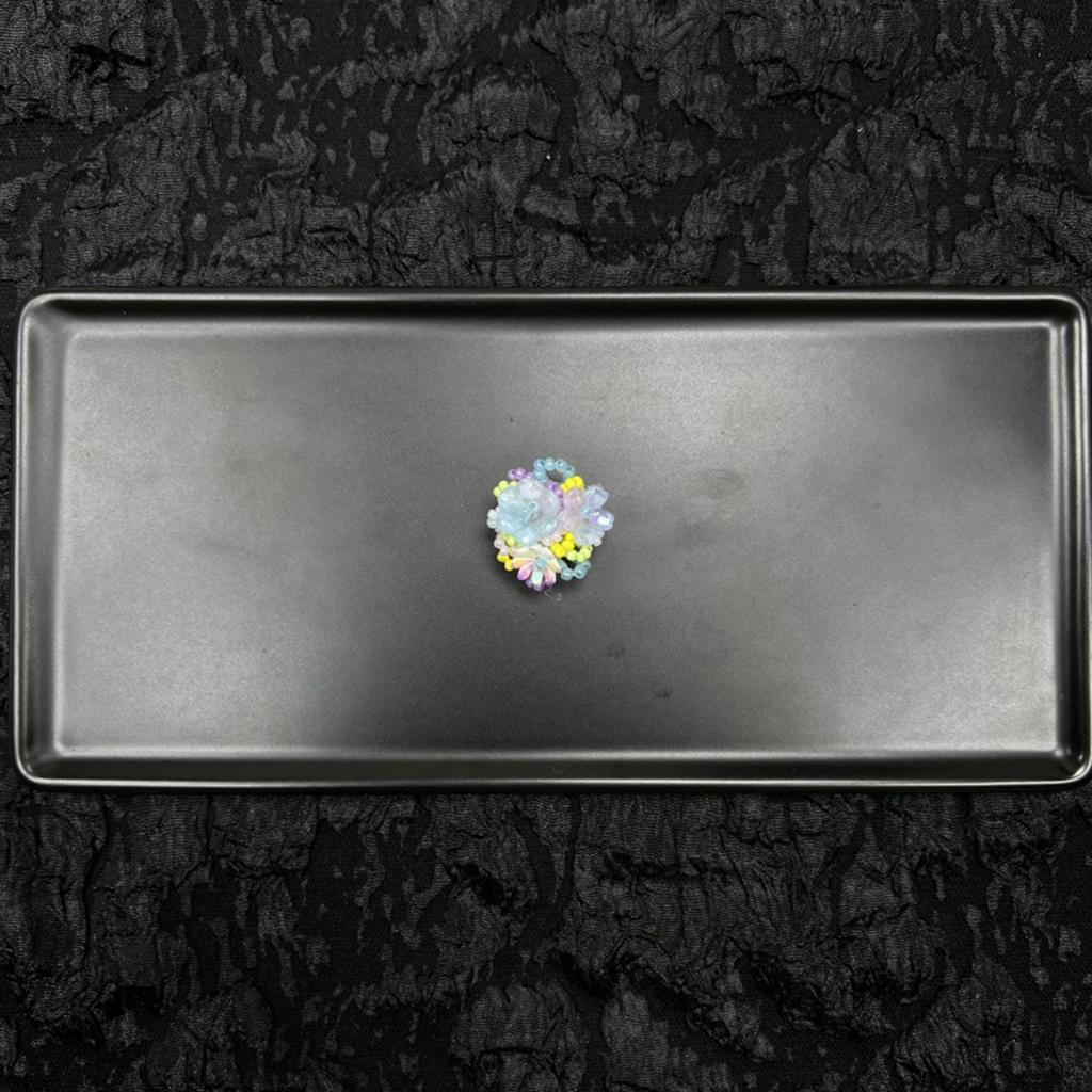 Dopamine Handcrafted Beaded Jelly Shoes Sports Sandals Accessory Diy Shoe Decorative Colorful Flower Slippers Buckles