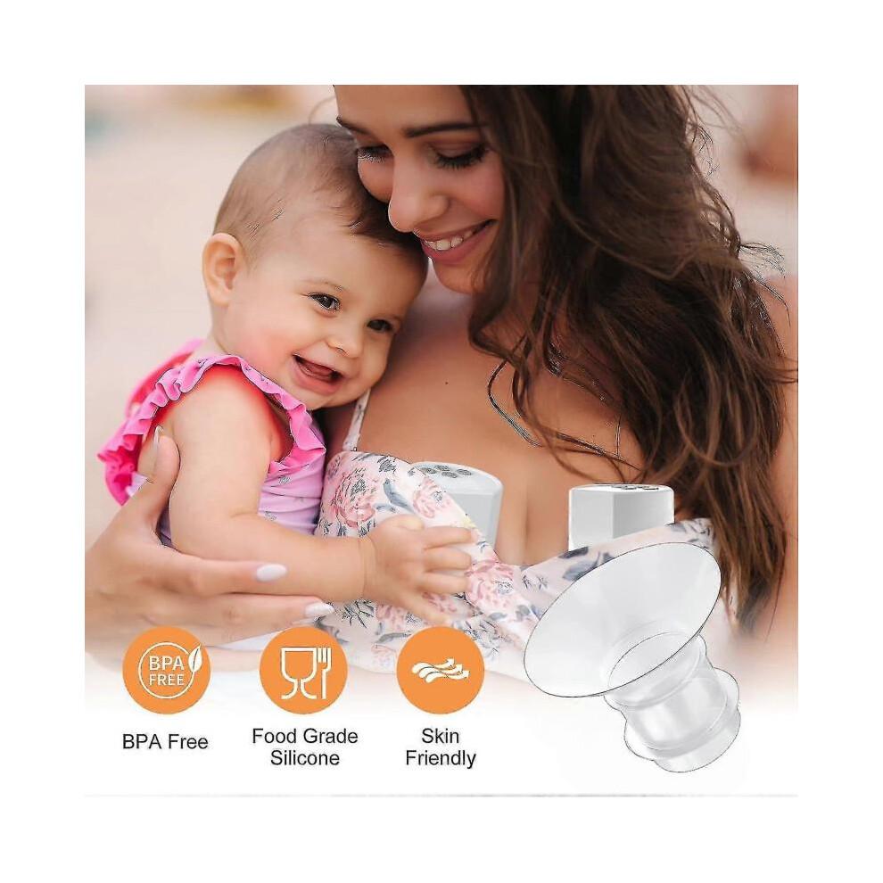 10-Piece Flange Inserts 13/15/17/19/21mm Compatible with Momcozy S12 Pro/S9 Pro/S12/S9 Breastpump Cups
