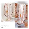 53X53Cm Neck Protection Small Scarf  Fresh Spring And Summer Printing 100% Mulberry Silk Small  Square Scarf Thin