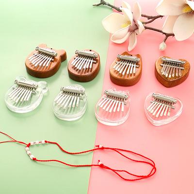8 Tuşlu Mini Ahşap Kalimba Yüksek Kaliteli Zarif Parmak Başparmak Piyano Marimba Müzikal İyi Aksesuar Noel Hediyesi