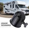 Kugelkopfabdeckung Auto 50mm Schwarz/Silber Wohnwagenkupplung