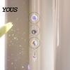 Wall Hanging Decor Colorful Crystal Suncatcher, Sun Catcher for Windows, Healing Glamorous Decoration Home, Crystals Prism Rainbow Maker,