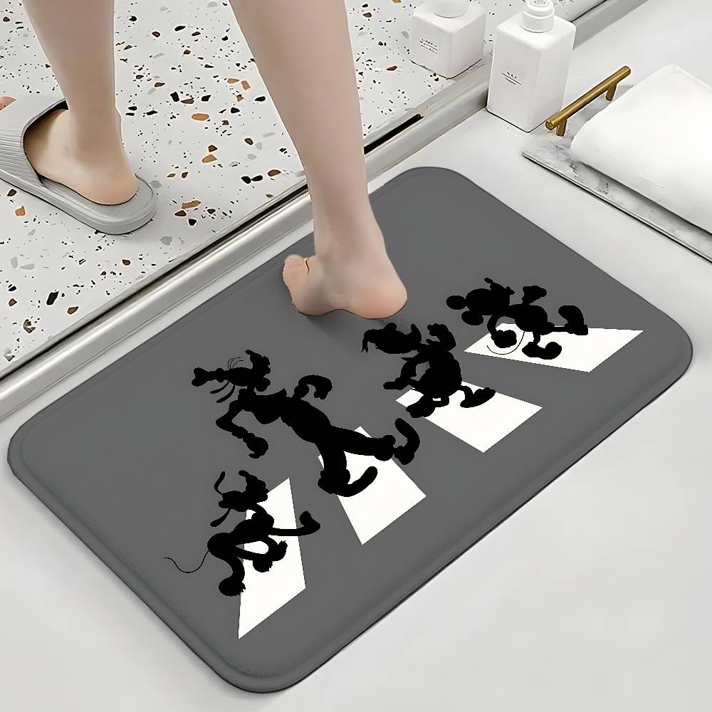 Cute M-Mickeys Mouses Floor Mats Home Laundry Rug Carpet For Living Room Decor Lounge Area Anti-slip Foot Mat Entrance Doormat