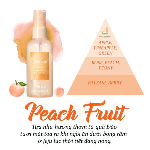 

INNISFREE Парфюмированный спрей для тела и волос 100 мл Персиковый фрукт
