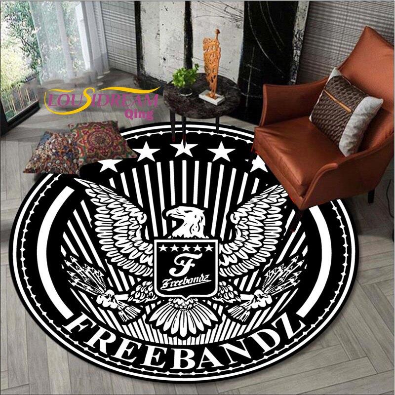 Amerykański orzeł okrągłe dywany w sypialni dywaniki do pokoju dziecięcego na krzesło do salonu mata podłogowe maty termiczne dla wycieraczka dla dzieci