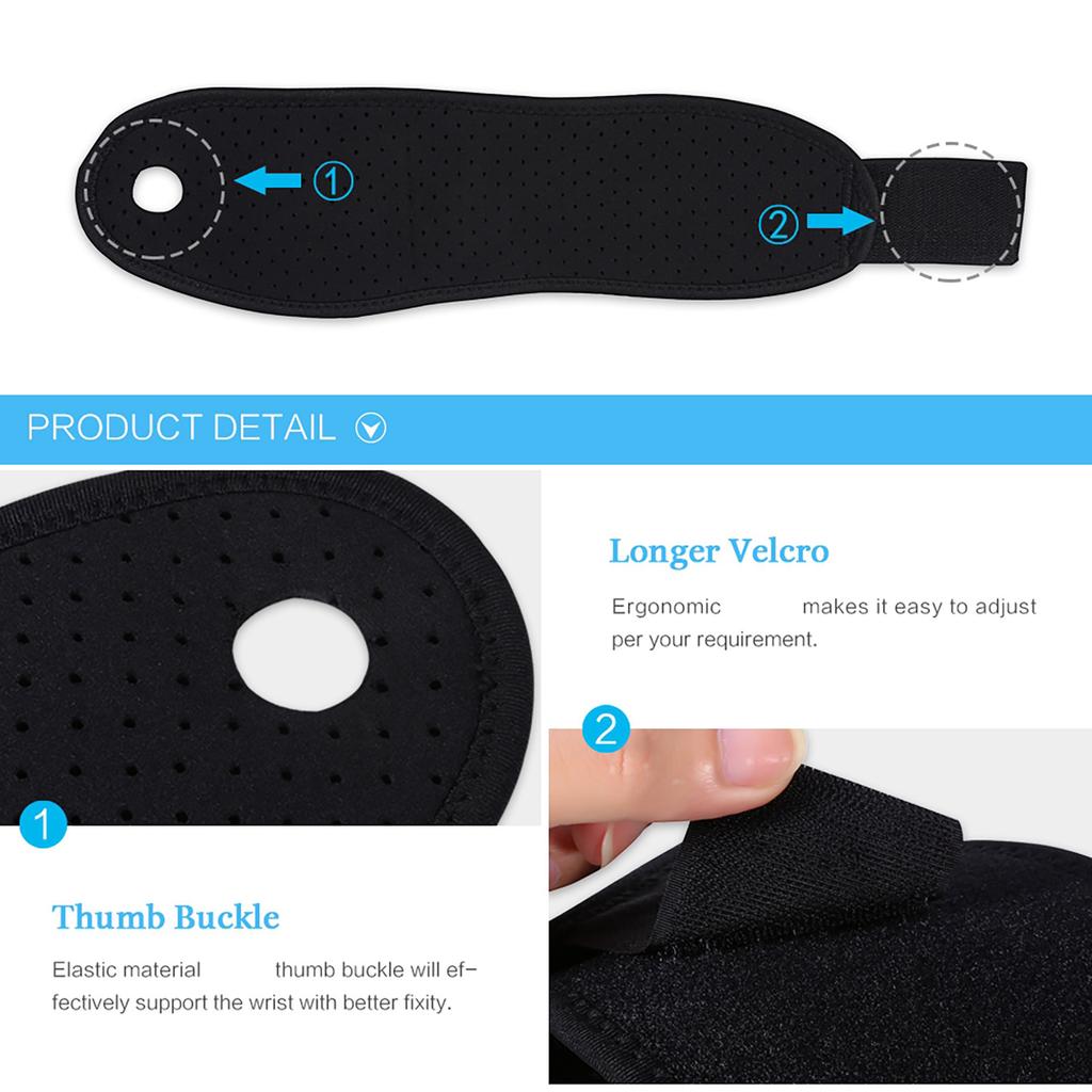 Tornozeleira para Túnel do Carpo Tendinite Artrite Alívio da Dor Suporte Protetor de Pulso para Esportes