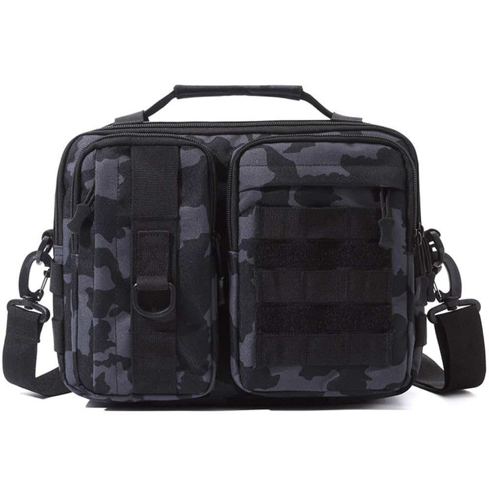 

FUPUTWO Tactical Shoulder Body MOLLE Lightweight Bag, Bag, Military, Compatible, Waterproof, (Camouflage B)