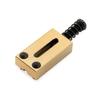 Musiclily Ultra Modern Style Brass Saddles for Electric Gold of 10.5mm Strat/Telecaster Guitars, (Set 6)