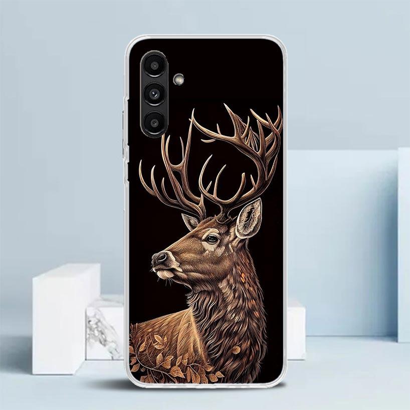 Deer Hunting Camo Cover for Samsung Galaxy A17 A37 A57 A16 A26 A36 A56 A15 A14 A55 Phone Case A13 A53 A25 A35 A24 A34 A23 A33 Ga
