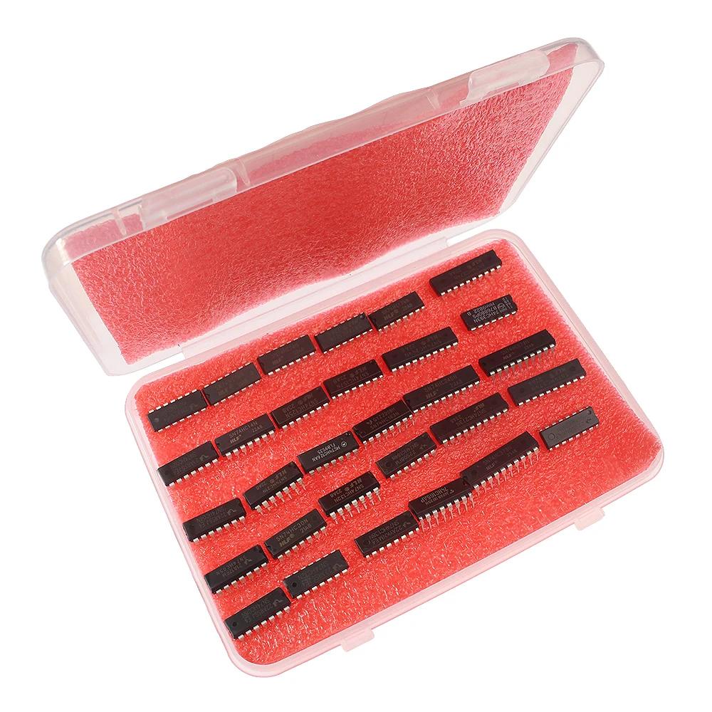 30/50PCS 74HC Integrated Circuit Logic IC DIP DIY Assortment Kit  5 Values and 30 values IC Chip DIP Register Driver Kit