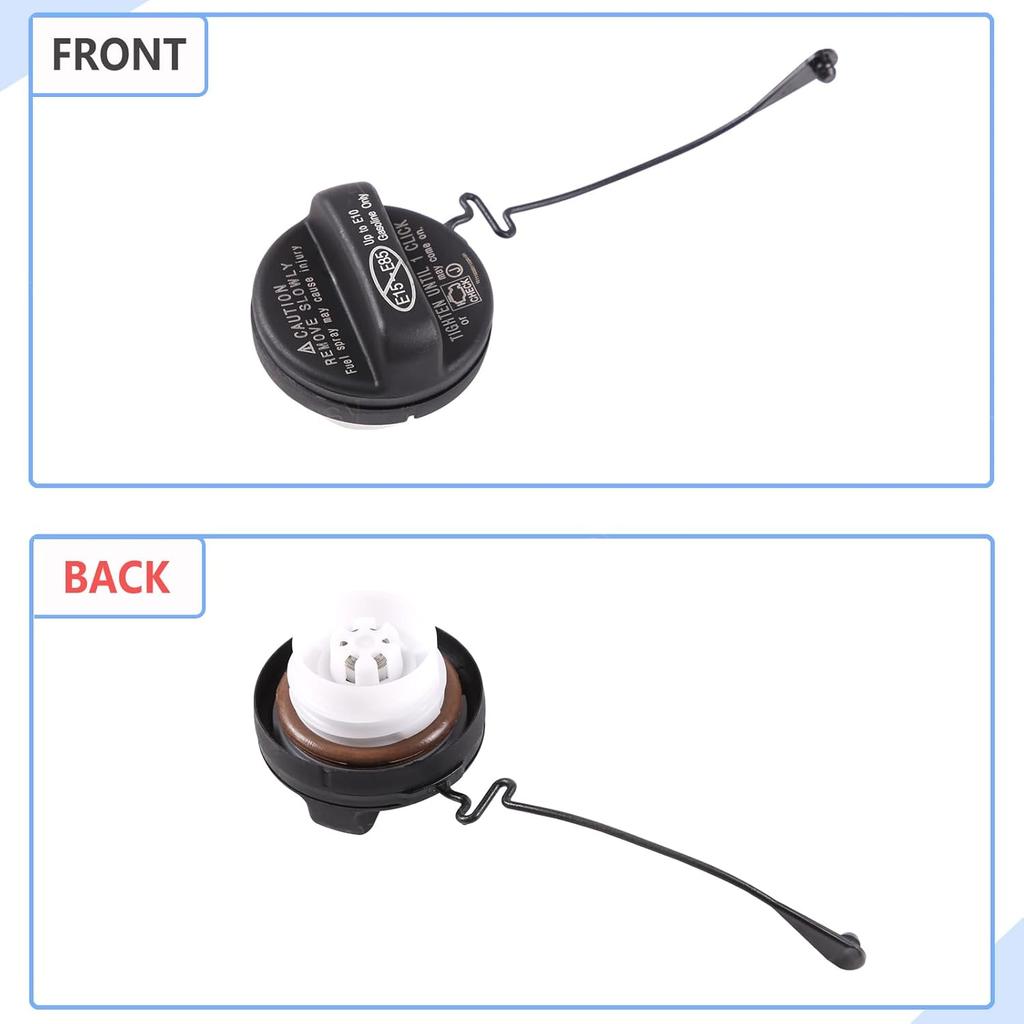 Aunginsy Car Fuel Tank Cap Replacement Compatible with Toyota Tundra 2022 2023 2024 2025 Pickup Truck Door Fuel Filler Cap with Rubber Rope Gas Cap