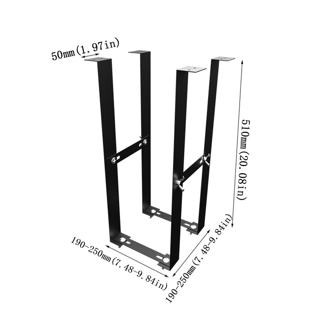 Sturdy Adjustable CPU Stand Rustproof Computer Mainframe Hanger  Office Setup