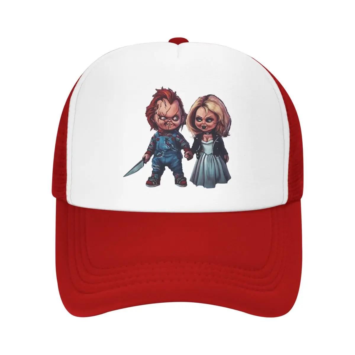 Custom Horror Movie Bride Of Chucky Trucker Hat Unisex Women Adjustable Adult Childs Play Game Baseball Cap Outdoor Dad Hat One Size
