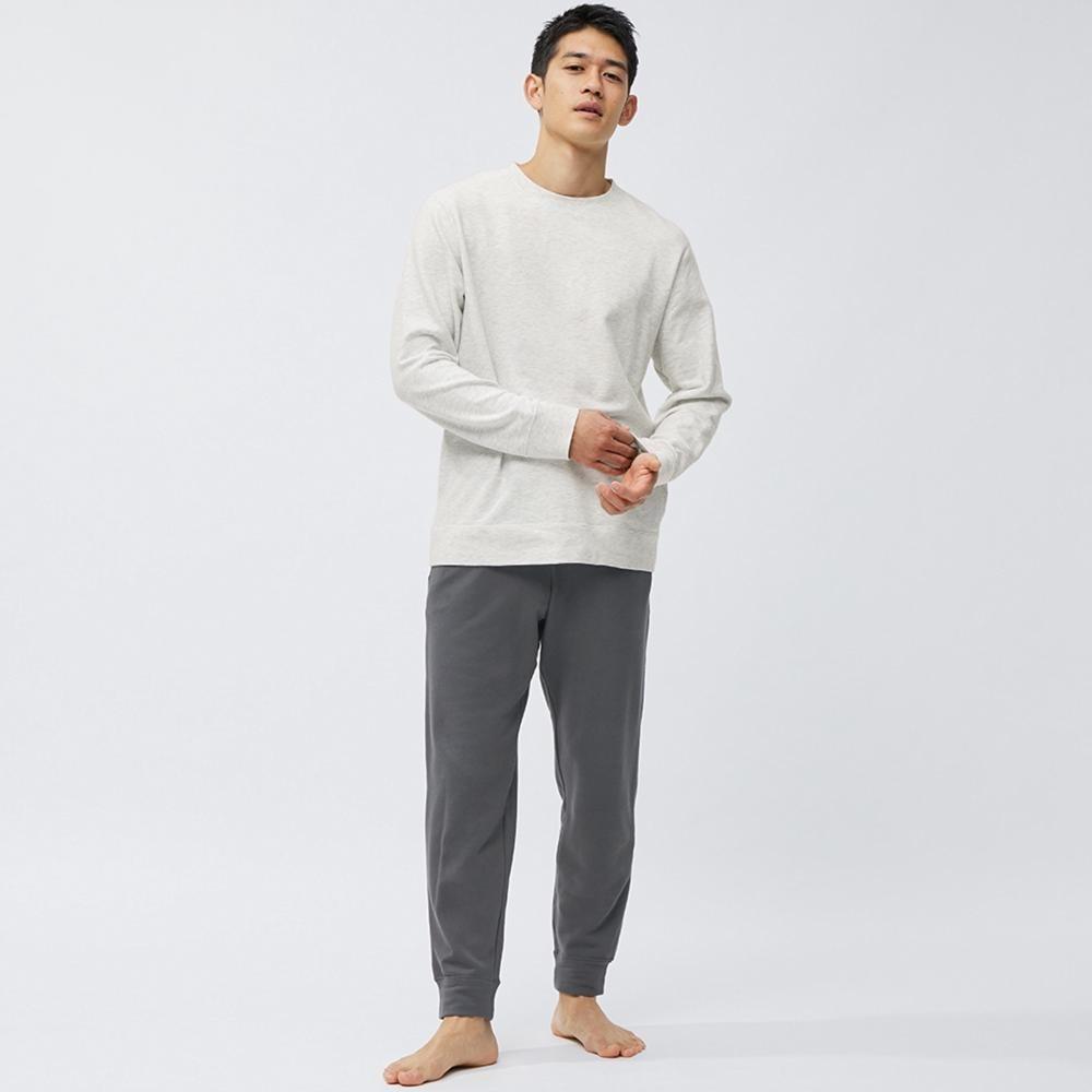 

Gu By Uniqlo Мягкий эластичный комплект для отдыха с длинными рукавами и длинными брюками 01 OFF WHITE/XL