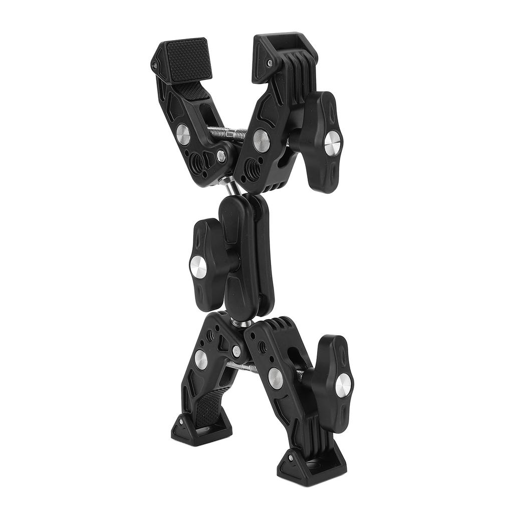 Double Super Clamp Camera Mount Aluminum Alloy Camera Mount Ball Head Clamp Adapter with 1 4 3 8 Inch Interface for
