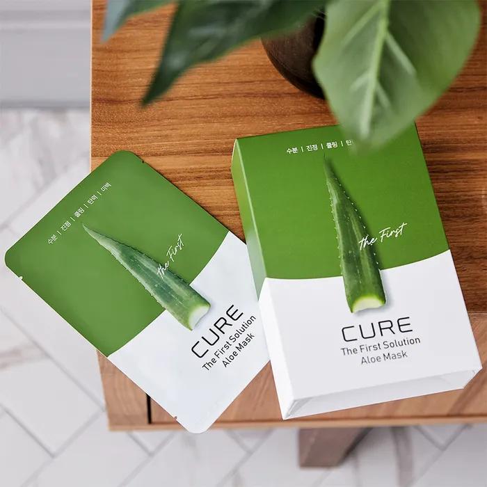 [Kim Jungmoon Aloe] Cure the First Aloe Mask Pack 20 sheets