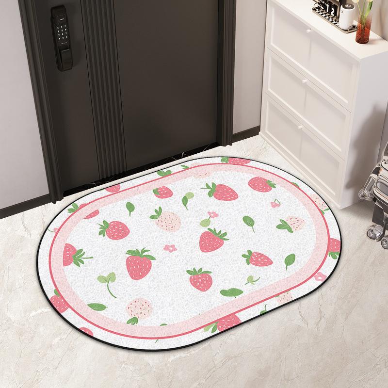 Wire Ring Entry Mat Ins Air Resistant Dirty PVC Can Be Cut Silk Ring Mat Non-slip Easy To Clean Entry Door Carpet