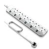 British 13A Power Strip with Independent Switches and UK/HK Sockets