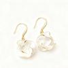 Meiji Women's 2025 Tassel Flower & Pearl Seashell Luxury Dangle Earrings