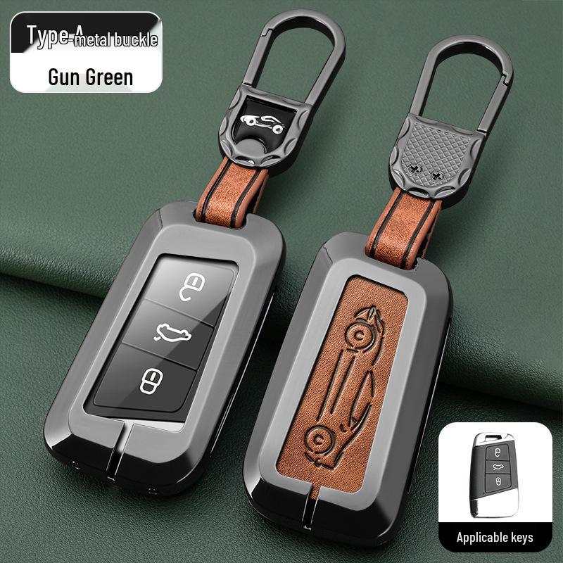 Metal Key Shell for Volkswagen Models: New Sagitar, Lavida Plus, Tayron, Tuon, Tiguan L, Bora, Magotan