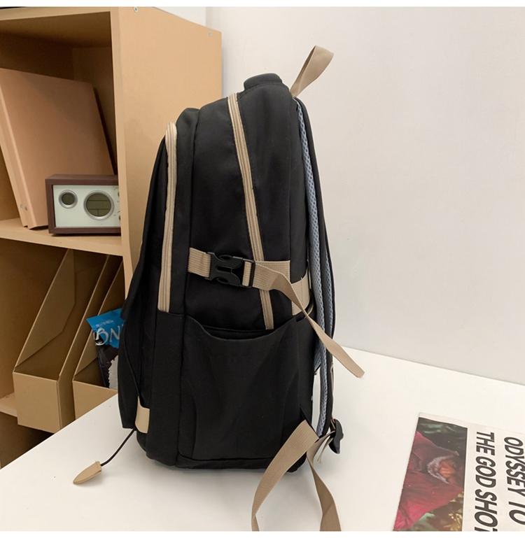 Рюкзак для путешествий большой емкости для старшеклассников ретро-колледжа белый — фото 18