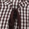 2025 Autumn European Style Women's Plaid Layered Long Sleeve Shirt