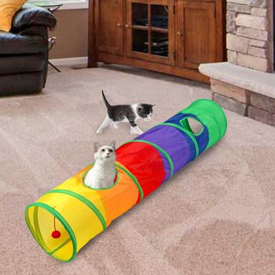 Kedi Tünel Tüpü Katlanabilir Kedi Oyuncakları Kedi Eğitimi Etkileşimli Eğlenceli Oyuncak Tünel Sıkılmış Yavru Kedi Evcil Hayvan Malzemeleri Kedi Aksesuarları